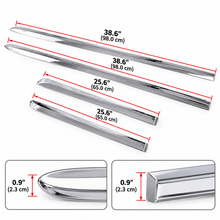 NINTE Side Door Molding Covers Fit for Toyota Camry 2018-2026 Triple Chrome ABS Tape on Trim