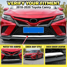 NINTE Front Bumper Lip Trim Fit for Toyota Camry SE XSE 2018-2020 Triple Chrome-Coated ABS One Piece Sport Style - NINTE