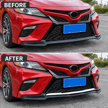 NINTE Front Bumper Lip Trim Fit for Toyota Camry SE XSE 2018-2020 Triple Chrome-Coated ABS One Piece Sport Style - NINTE