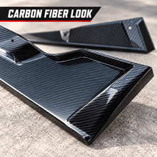 NINTE Front Bumper Lip Splitter Fit for 2020-2025 Toyota Corolla Sedan SE XSE Painted Gloss Carbon Fiber Look 3-Piece V2 Sport Style - NINTE