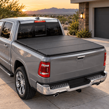 NINTE Tri-Fold Tonneau Cover Fit for 2009-2026 Dodge/Ram 1500 Crew Cab 5.7/5.8 ft Bed, Black Soft Truck Bed Cover with Clamps, No-Drill Installation - NINTE