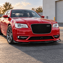 NINTE Front Bumper Lip Splitter Kit Fit for Chrysler 300 SRT 2015-2022 V2 Gloss Black Plastic 3 Piece Sport Style Without Logo - NINTE