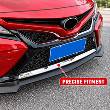 NINTE Front Bumper Lip Trim Fit for Toyota Camry SE XSE 2018-2020 Triple Chrome-Coated ABS One Piece Sport Style - NINTE