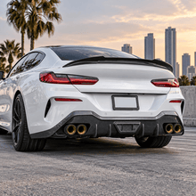 NINTE Rear Bumper Diffuser Spoiler Fit for BMW 8 Series G16 Grand Coupe 840i M850i 2020-2026 Painted Carbon Fiber Look Sport AC Style Without Logo - NINTE