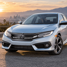 NINTE Front Grille Fit for Honda Civic 2016-2021 Select Models Gloss Black ABS Plastic OE Style Direct Replacement