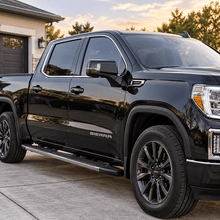 NINTE Exterior Door Handle Covers Fit for GMC Sierra 2014-2024 Painted Gloss Black ABS Tape on Trim - NINTE