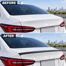 NINTE Universal Rear Trunk Lip Spoiler Matte Black One Piece Fit for Cars with 59-Inch Mounting Surface Without Logo