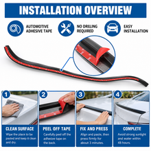 NINTE Universal Rear Trunk Lip Spoiler Matte Black One Piece Fit for Cars with 59-Inch Mounting Surface Without Logo