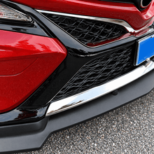 NINTE Front Bumper Lip Trim Fit for Toyota Camry SE XSE 2018-2020 Triple Chrome-Coated ABS One Piece Sport Style - NINTE