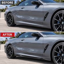 NINTE Side Rocker Skirt Extension Lip Kit Fit for BMW 8 Series G14 Cabrio G15 Coupe 2019-2024 Painted Carbon Fiber Look AC Style