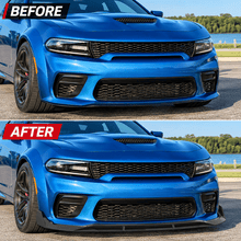 NINTE Front Bumper Lip Splitter Kit Fit for Dodge Charger Widebody 2020-2023 Matte Black ABS 4-Piece - NINTE