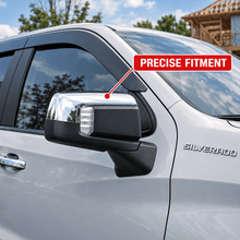 NINTE Side Mirror Cover and Door Handle Cover Kit Fit for 2019-2026 Chevy Silverado GMC Sierra 1500 Chrome ABS Plastic Tape on Overlay - NINTE