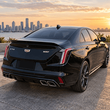 NINTE Rear Trunk Spoiler Wing Fit for Cadillac CT4 Luxury Premium Luxury Sport V and V Blackwing 4-Door Sedan 2020-2024 Gloss Black ABS One Piece V Style - NINTE