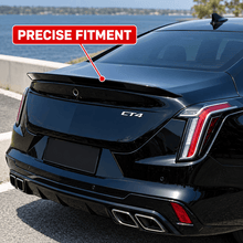 NINTE Rear Trunk Spoiler Wing Fit for Cadillac CT4 Luxury Premium Luxury Sport V and V Blackwing 4-Door Sedan 2020-2024 Gloss Black ABS One Piece V Style - NINTE