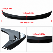 NINTE Rear Trunk Spoiler Wing Fit for Cadillac CT4 Luxury Premium Luxury Sport V and V Blackwing 4-Door Sedan 2020-2024 Gloss Black ABS One Piece V Style - NINTE