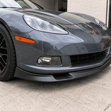 NINTE Front Bumper Lip Splitter Kit Fit for Chevrolet Corvette C6 Base 2006-2013 Matte Black Textured ABS 3-Piece ZR1 Style - NINTE