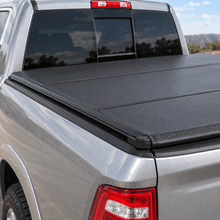 NINTE Tri-Fold Tonneau Cover Fit for 2009-2026 Dodge/Ram 1500 Crew Cab 5.7/5.8 ft Bed, Black Soft Truck Bed Cover with Clamps, No-Drill Installation - NINTE