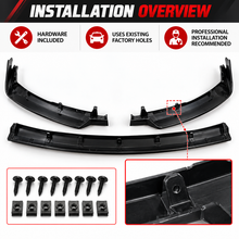 NINTE Front Bumper Lip Splitter Fit for Toyota Camry SE XSE 2018-2023 Painted Gloss Black Sport Style