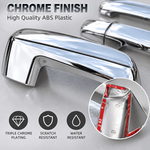 NINTE Side Mirror Cover and Door Handle Cover Kit Fit for 2019-2026 Chevy Silverado GMC Sierra 1500 Chrome ABS Plastic Tape on Overlay - NINTE