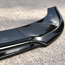 NINTE Front Bumper Lip Splitter Kit Fit for Chrysler 300 SRT 2015-2022 V2 Gloss Black Plastic 3 Piece Sport Style Without Logo - NINTE