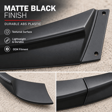 NINTE Front Bumper Lip Splitter Kit Fit for Chevrolet Corvette C6 Base 2006-2013 Matte Black Textured ABS 3-Piece ZR1 Style - NINTE