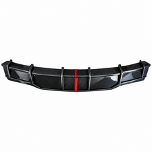 NINTE Rear Bumper Lip Splitter Diffuser with LED Brake Light Fit for Tesla Model X 2022-2025 Carbon Fiber Look One Piece Sport Style Without Logo - NINTE