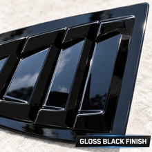 NINTE Rear Side Window Louvers Kit Fit for Chevy Malibu LS/LT/RS Sedan 4-Door 2016-2024 ABS Gloss Black 2-Piece - NINTE