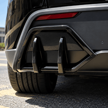 NINTE Rear Bumper Diffuser Lip Splitter Kit Fit for Tesla Model Y Juniper 2025-2026 Gloss Black ABS 2-Piece Shark Fin Sport Style - NINTE