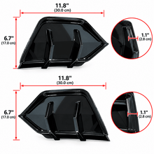 NINTE Rear Bumper Diffuser Lip Splitter Kit Fit for Tesla Model Y Juniper 2025-2026 Gloss Black ABS 2-Piece Shark Fin Sport Style - NINTE