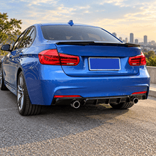 NINTE Rear Bumper Lip Diffuser Fit for BMW 3 Series F30 2012-2018 M Sport Painted Gloss Black Sport Style - NINTE