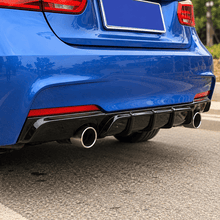 NINTE Rear Bumper Lip Diffuser Fit for BMW 3 Series F30 2012-2018 M Sport Painted Gloss Black Sport Style - NINTE