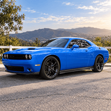 NINTE Side Rocker Panel Skirt Trim Kit Fit for Dodge Challenger SXT 2015-2023 Painted Carbon Fiber Look ABS Plastic Sport Style Without Logo - NINTE