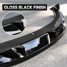 NINTE Front Bumper Lip Splitter Fit for Tesla Model Y Juniper 2025-2026 Gloss Black ABS One Piece Sport Style - NINTE