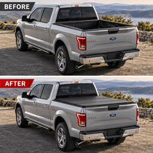 NINTE Black Soft Tri-Fold Tonneau Cover Fit for 2015-2026 Ford F-150 5.5-Ft Bed - NINTE