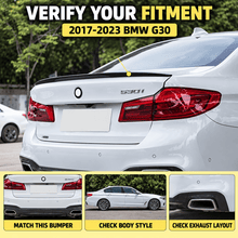 NINTE Rear Trunk Spoiler Wing Fit for BMW G30 5 Series 4 Door Sedan 2017-2023 and F90 M5 2018-2023 Painted Gloss Black One Piece MP Sport Style Without Logo - NINTE
