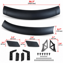 NINTE Rear Spoiler Wing Fit for Ford Mustang Coupe 2015-2023 Painted Matte Black ABS One Piece GT500 CFTP Style - NINTE