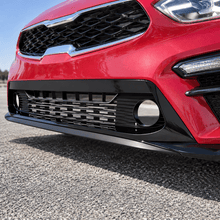NINTE Front Lower Bumper Grille Fit for Kia Forte 2019-2021 Painted Black PP Direct Replacement with Daytime Running Lamp Holes - NINTE