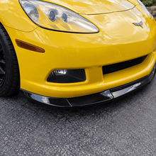 NINTE Front Bumper Lip Splitter Kit Fit for Chevrolet Corvette C6 Base 2005-2013 Painted Gloss Black ABS 3-Piece Sport Style Without Logo - NINTE