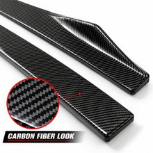 NINTE Side Rocker Panel Lip Kit Fit for 2019-2024 BMW 8 Series G16 Gran Coupe M850i 840i Painted Carbon Fiber Look 2-Piece AC Style