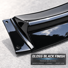 NINTE Front Bumper Lip Splitter Kit Fit for Chevrolet Corvette C6 Base 2005-2013 Painted Gloss Black ABS 3-Piece Sport Style Without Logo - NINTE
