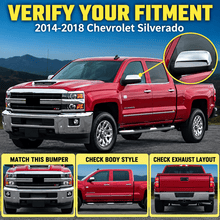 NINTE Outside Mirror Cover Caps Fit for 2014-2018 GMC Sierra Chevrolet Silverado 1500 2500HD 3500HD Gloss Silver Triple Chrome-Coated ABS Tape on Overlay - NINTE