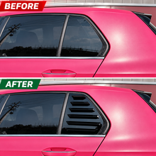 NINTE Rear Window Louver Covers Fit for Golf MK8 Hatchback 2021-2024 Gloss Black ABS Tape on Without Logo