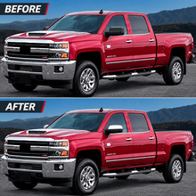 NINTE Outside Mirror Cover Caps Fit for 2014-2018 GMC Sierra Chevrolet Silverado 1500 2500HD 3500HD Gloss Silver Triple Chrome-Coated ABS Tape on Overlay - NINTE