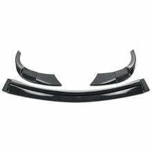 NINTE Front Bumper Lip Splitter Kit Fit for Chevrolet Corvette C6 Base 2006-2013 Painted ABS Carbon Fiber Look Without Logo - NINTE