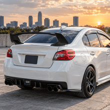 NINTE Rear Trunk Spoiler Wing Fit for Subaru WRX and WRX STI Sedan 2015-2021 Carbon Fiber Look One Piece JDM Sport Style Without Logo - NINTE