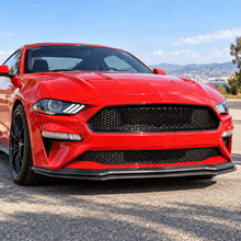 NINTE Front Upper and Lower Grille Kit Fit for 2018-2022 Ford Mustang Painted Black Honeycomb ABS Plastic - NINTE