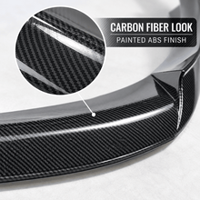 NINTE Front Bumper Lip Splitter Kit Fit for Chevrolet Corvette C6 Base 2006-2013 Painted ABS Carbon Fiber Look Without Logo - NINTE