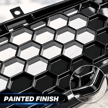 NINTE Front Upper and Lower Grille Kit Fit for 2018-2022 Ford Mustang Painted Black Honeycomb ABS Plastic - NINTE