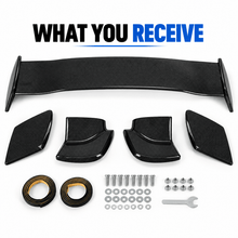 NINTE Rear Trunk Spoiler Wing Fit for Subaru WRX and WRX STI Sedan 2015-2021 Carbon Fiber Look One Piece JDM Sport Style Without Logo - NINTE
