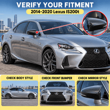 NINTE Front Outer Side Door Mirror Cover Caps Fit for Lexus IS200t IS250 IS300 IS350 2014-2020 Carbon Fiber Look M Style ABS - NINTE